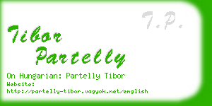 tibor partelly business card